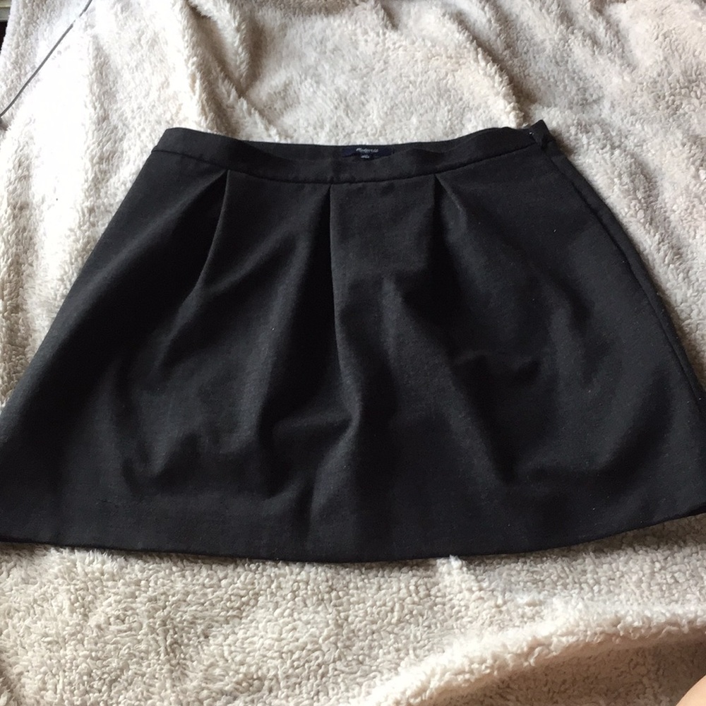 dark gray/black pleated skirt